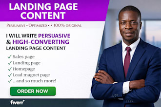 write high converting SEO landing page copy that drive sales