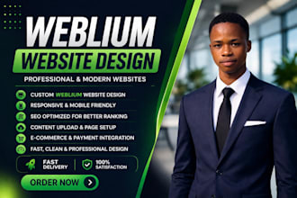design a professional weblium website for your business