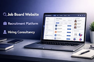 design a complete job board and hiring consultancy website