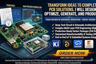 design schematic, pcb design, circuit design pcb production and pcb generation