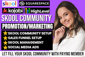 do skool community promotion for coaches course creators skool community manager