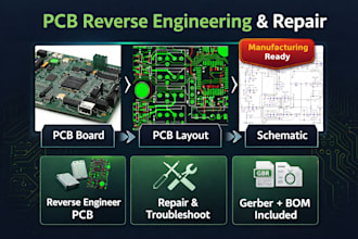 reverse engineer pcb, repair electronics, wearable pcb, breadboard and schematic