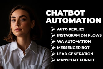 setup manychat instagram dm facebook messenger whatsapp chatbot