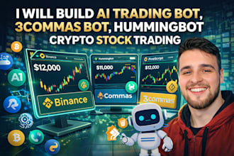 build profitable ai trading bot, 3commas bot, hummingbot crypto stock trading