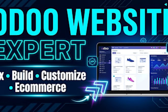 design fix and optimize your odoo website odoo pos ecommerce or API integration