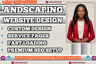 landscaping website, lawn care website, garden service website