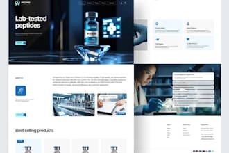 build peptide website, supplement website, payment processor, payment gateway