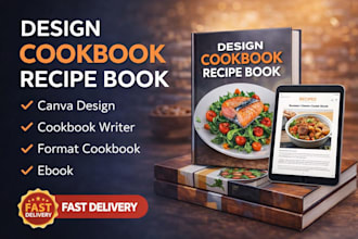 cookbook layout design, recipe ebook cookbook writer, KDP cookbook formatting
