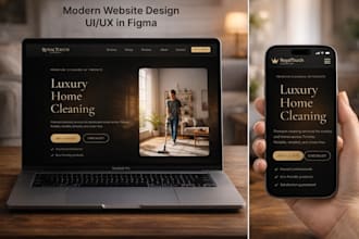 design a modern website or landing page UI UX in figma