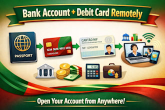 open your portuguese bank account remotely with debit card nif nie