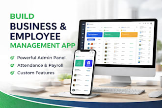 build business and employee management app with admin panel