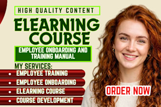 create employee onboarding training, elearning course, and video training manual