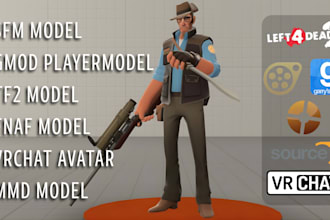 port, create custom sfm model, gmod model, nsfw sfm model, tf2 model, mmd, vrc