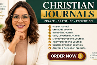 create christian journal, prayer journal, gratitude journal and prompts