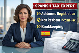 do spanish autonomo registration, non resident income tax, freelance bookkeeping