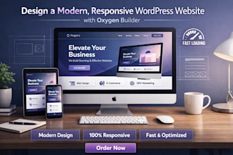 do custom wordpress website design using oxygen builder