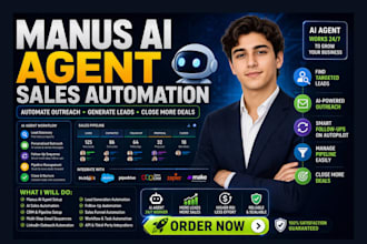 build manus ai agent sales automation crm outreach followup pipeline manus ai