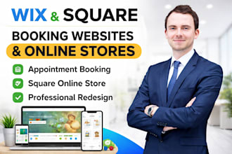 build wix appointment booking website, square online store wix website redesign
