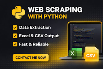 scrape website data and deliver clean excel datasets