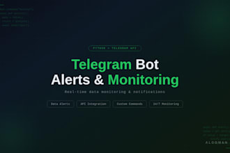 create a custom telegram notification bot with API integration