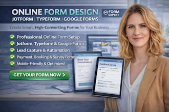 create online form jotform typeform  google form cognito form online survey form