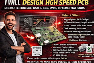 design ddr usb pcie high speed pcb with impedance control