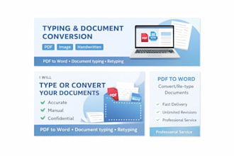 type, convert, or retype your documents accurately