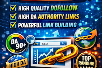 do seo backlinks high quality dofollow high da authority link building service