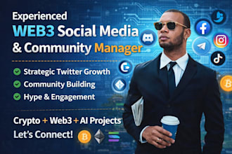 be your x twitter manager for your web3, crypto, ai project