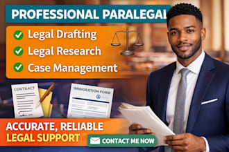 provide professional paralegal services and legal drafting