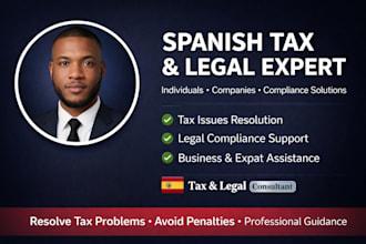 solve spanish tax and legal problems for individuals and companies