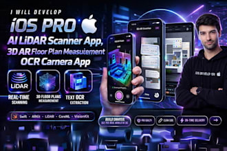 apple ios pro ai lidar scanner app, 3d ar floor plan measurement ocr camera app