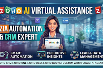 be your zoho ai virtual assistant and zia automation expert