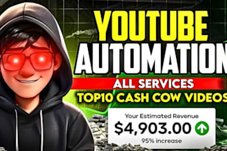 be your youtube automation or faceless channel expert