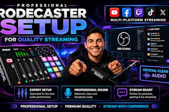 setup rodecaster audio for quality live streaming