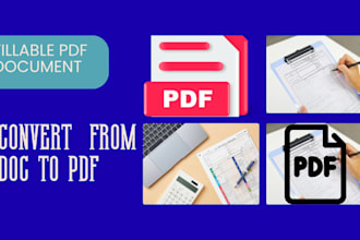create and redesign fillable PDF form and document