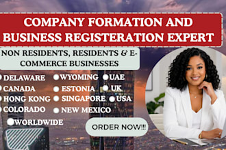 do USA llc formation UK company registration, global business setup nonresidents
