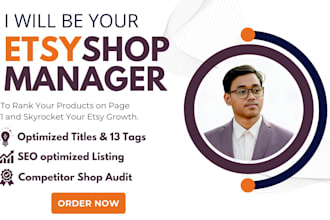 be your expert etsy SEO and shop management specialist