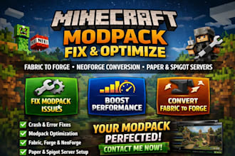 modpack curseforge fix optimize minecraft modpack fabric mod server paper spigot