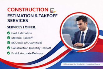 do cost estimation, material takeoff, boq, and construction quantity takeoff
