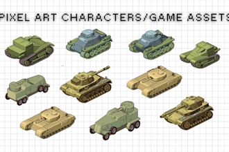 create professional pixel art characters and game assets