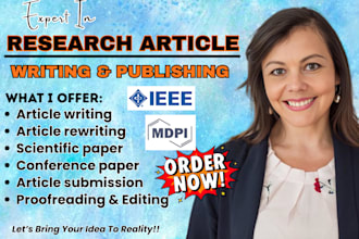 write and publish research article in scopus peer reviewed, q1 index journals