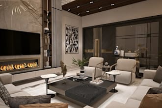 modern 3d interior design, living room design bedroom home interior 3d rendering