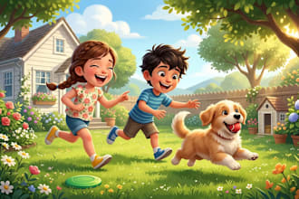 children story book illustration children story children story book illustration