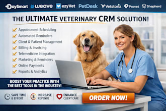 do daysmart weave ezyvet petdesk vetstoria provet shepherd vitusvet robovet crm