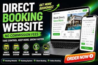 build a direct vacation booking website rental website hotel booking website