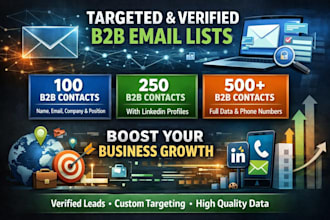 build a targeted and verified b2b email list for your business growth