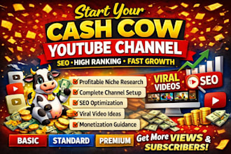 create viral cash cow youtube channel for passive income and fast growth