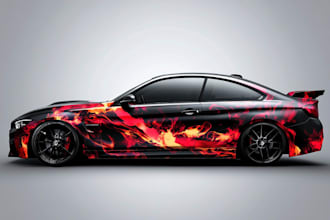 car wrap, truck wrap, van wrap design
