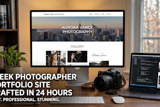 craft a sleek photographer portfolio site in 24 hours